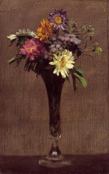Henri Fantin-Latour : Daisies and Dahlias